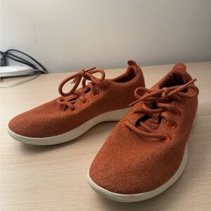 Allbirds wool runner orange sneakers sz 8